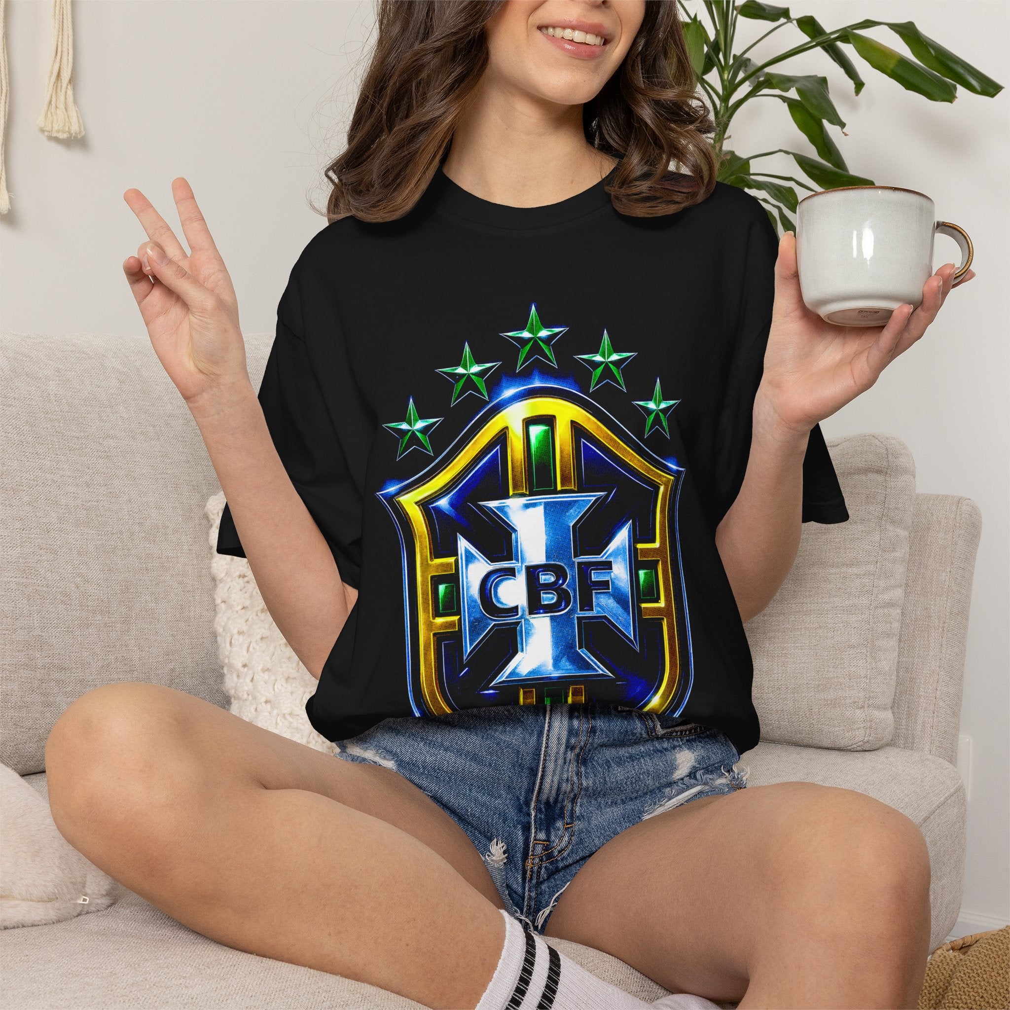 Brazil CBF Crest T-Shirt — National Soccer Logo Tee