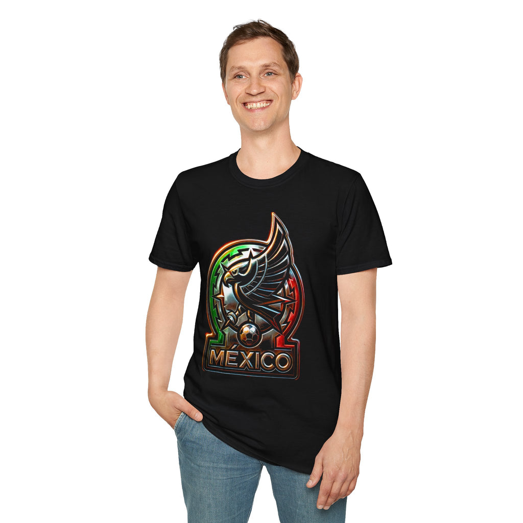 Mexico Aztec Eagle emblem T-Shirt | Mexican heritage soccer crest