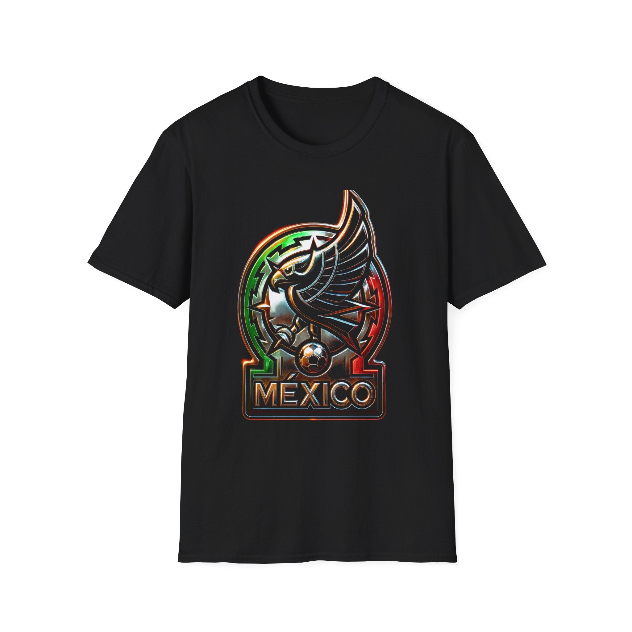 Mexico Aztec Eagle emblem T-Shirt | Mexican heritage soccer crest