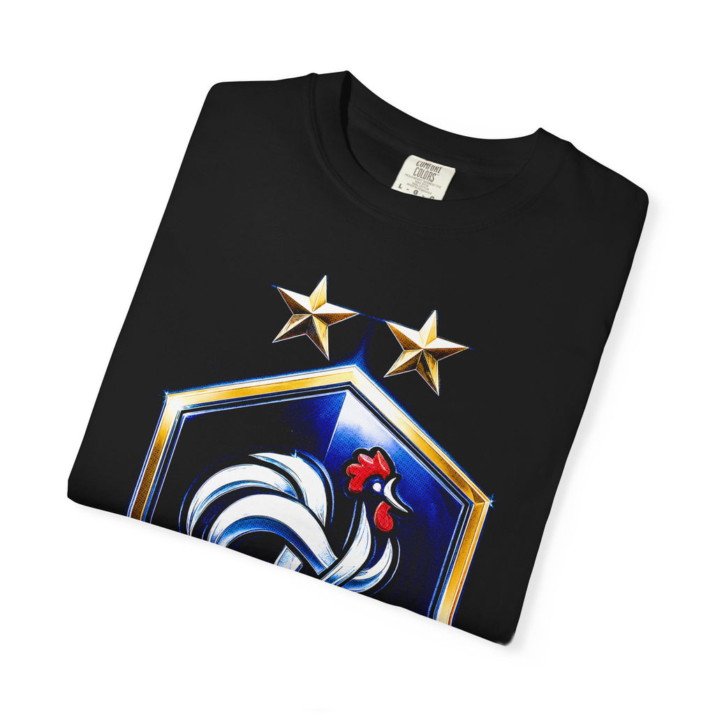 France Football Crest T-Shirt — FFF Rooster Soccer Fan Tee