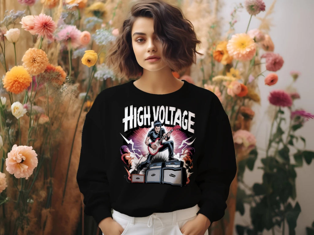 Vintage Rock Graphic Sweatshirt | Music Lover Crewneck