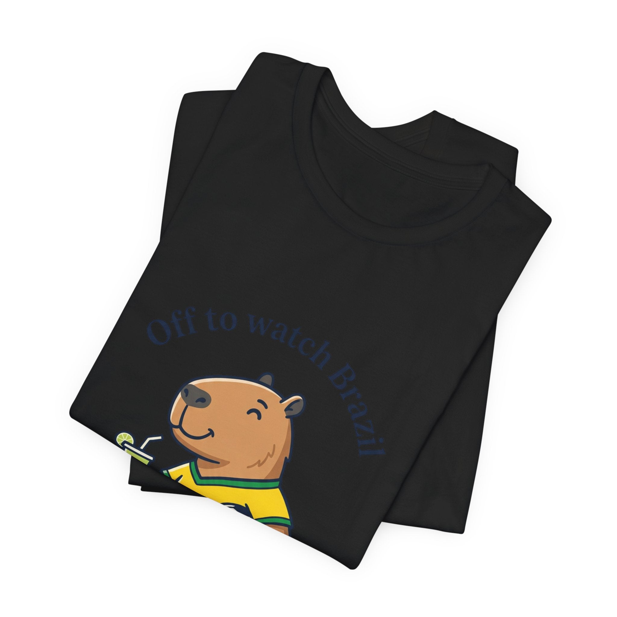 Off to Watch Brazil Bear Illustration Tee | Football Fan Country Colors