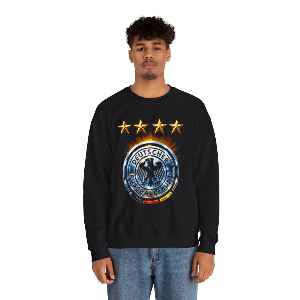 Germany Football Crewneck Sweatshirt — Four-Star DFB Emblem