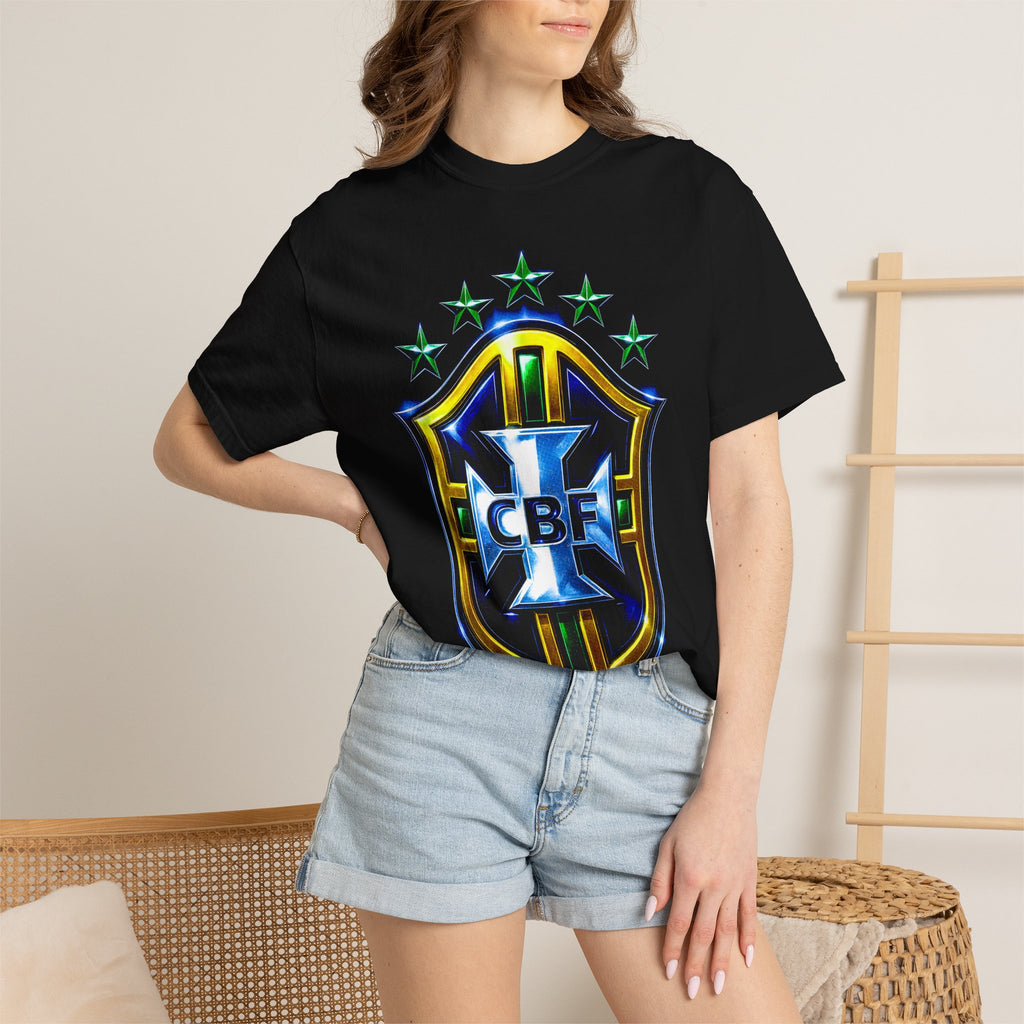 Brazil CBF Crest T-Shirt — National Soccer Logo Tee