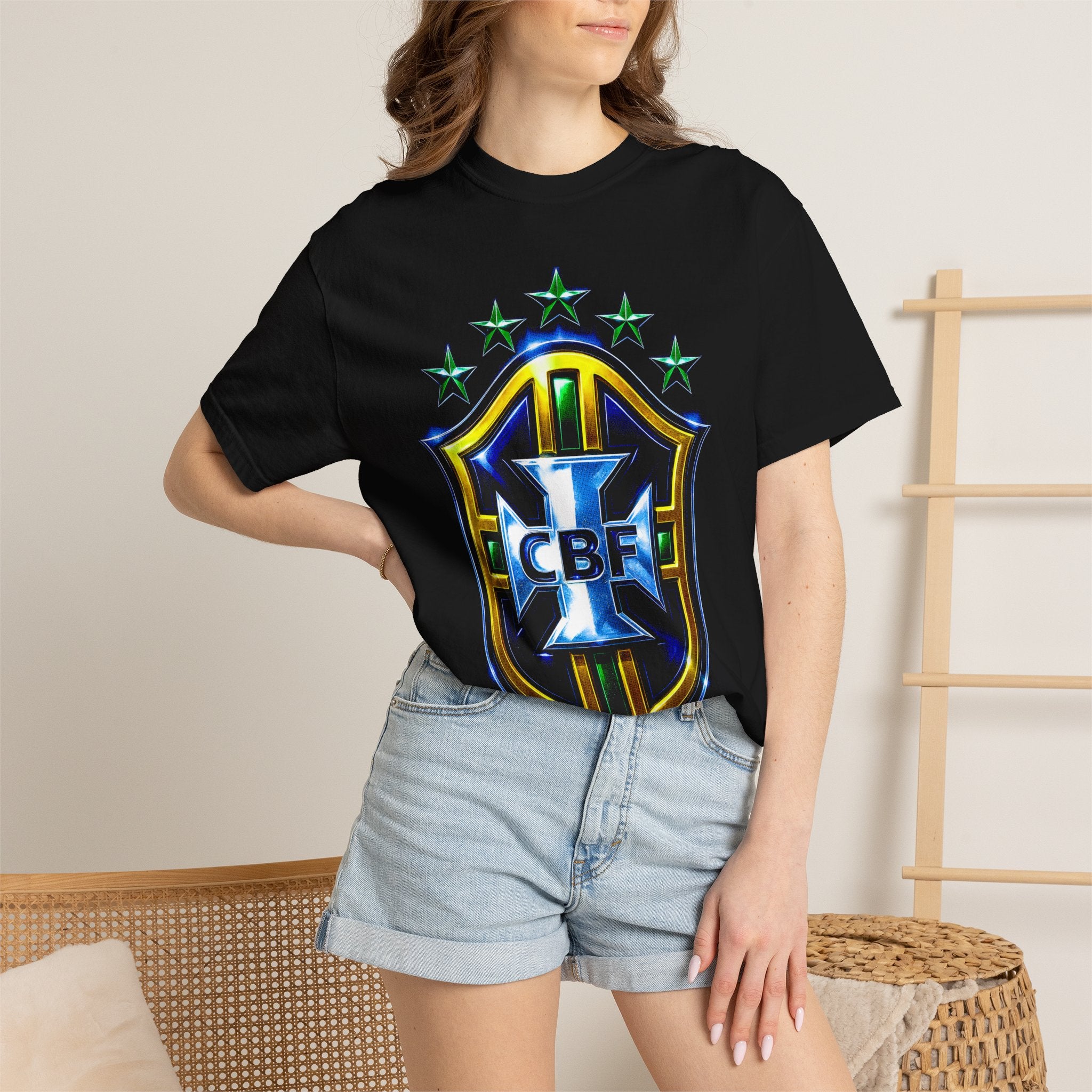 Brazil CBF Crest T-Shirt — National Soccer Logo Tee