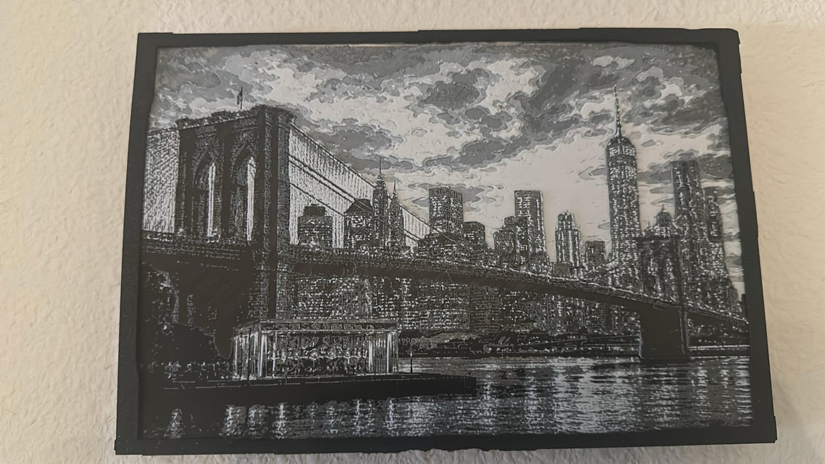 New York – Arte Decorativo en Relieve 240 × 180 mm - ERDUM DESIGNS