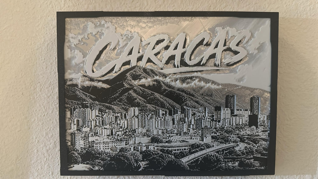 Caracas Venezuela – Arte Decorativo en Relieve 240 × 180 mm - ERDUM DESIGNS