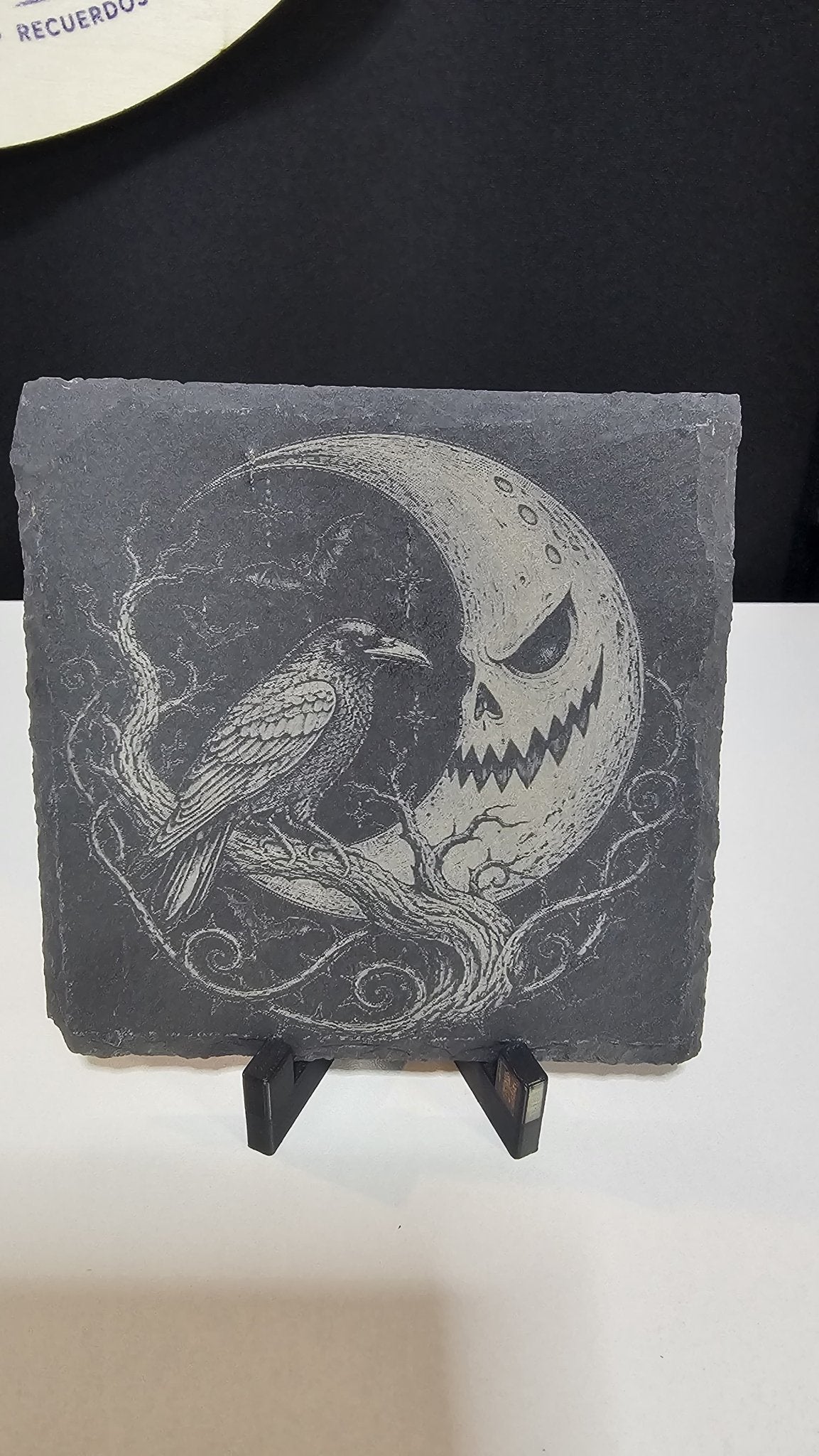 Halloween Laser Engraved Slate Coasters – Set of 4 - ERDUM DESIGNS