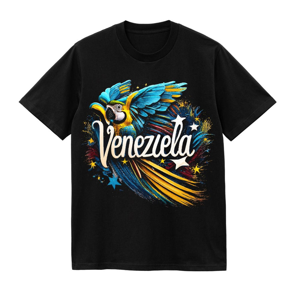 Camiseta Venezuela – Guacamaya | Diseño Frente y Espalda - ERDUM DESIGNS