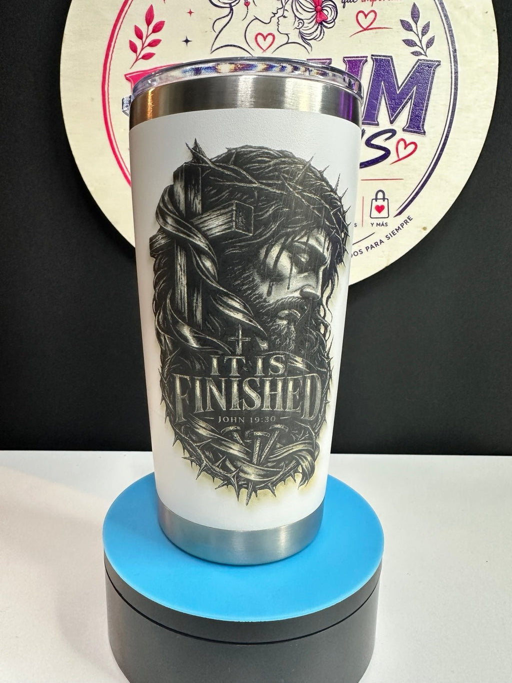 It Is Finished – John 19:30 | 20oz Engraved Tumbler - ERDUM DESIGNS