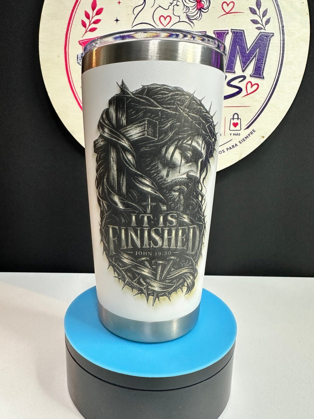 It Is Finished – John 19:30 | 20oz Engraved Tumbler - ERDUM DESIGNS