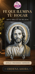 Jesús – Arte Bíblico en Relieve 3D - ERDUM DESIGNS