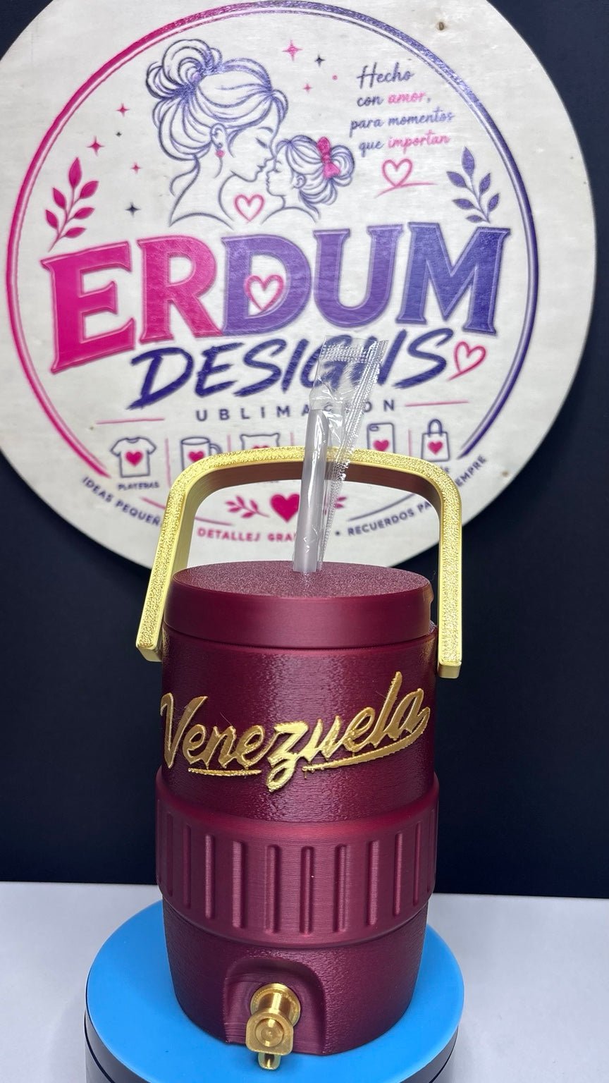 Porta Lata de 12 oz Venezuela con Grifo – Impreso en 3D - ERDUM DESIGNS