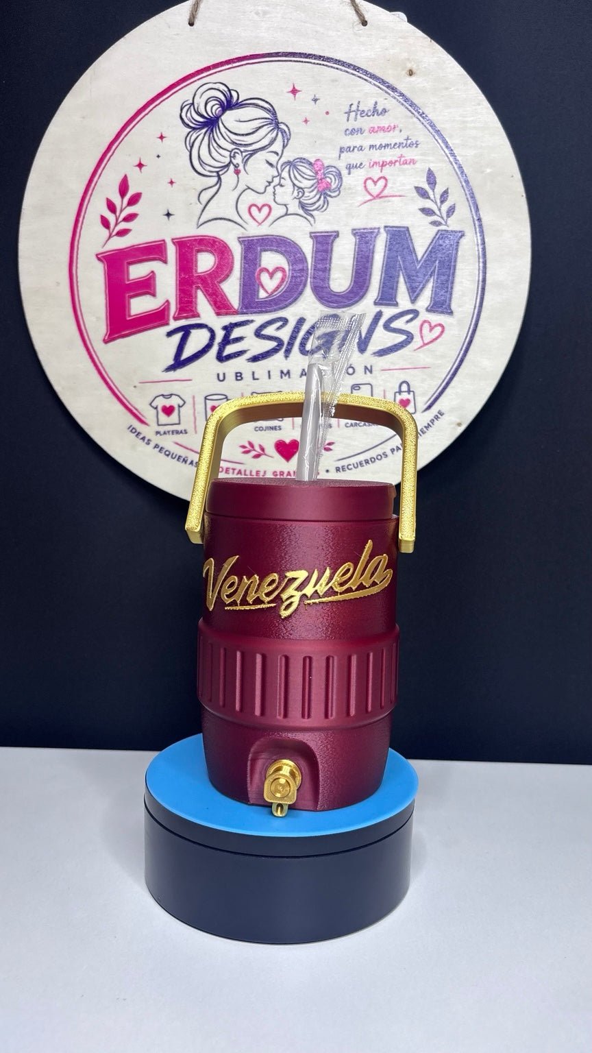 Porta Lata de 12 oz Venezuela con Grifo – Impreso en 3D - ERDUM DESIGNS