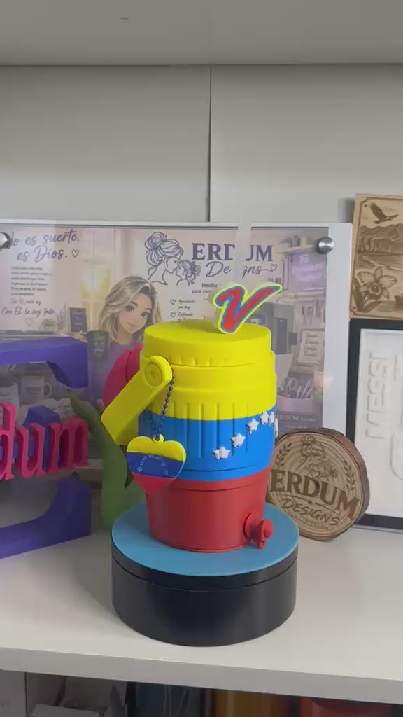 Termo para latas de 12oz Venezuela Personalizado – Impreso en 3D