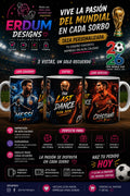 Soccer custom mug preview by ERDUM DESIGNS