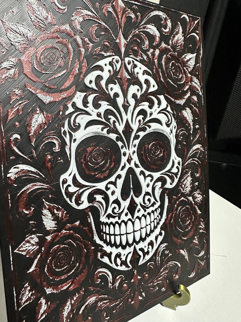 Sugar Skull & Roses 3D Wall Art - ERDUM DESIGNS