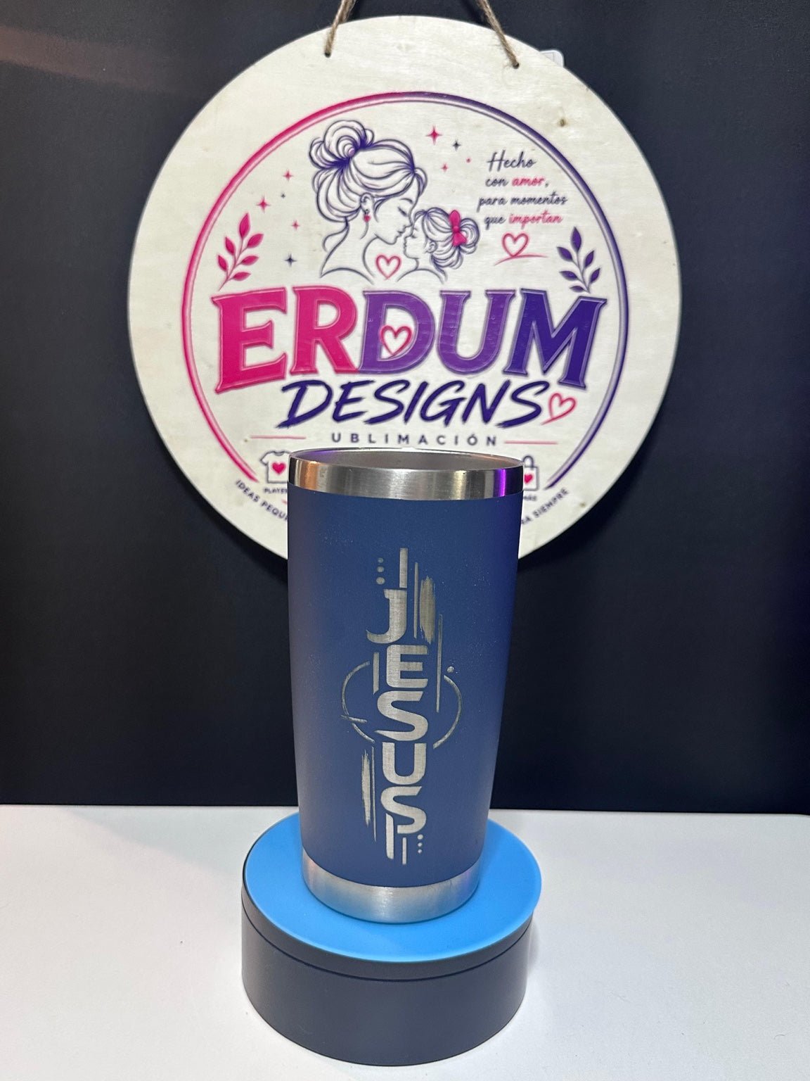 Tumbler Personalizado 20 oz – Grabado Láser - ERDUM DESIGNS